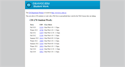 Desktop Screenshot of cis.kvcc.edu